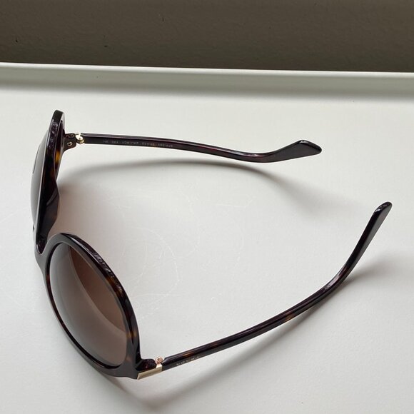 PRADA Sunglasses 0PR 09VS Tortoiseshell Havana Plastic Round Sunglasses NIB - Picture 9 of 11